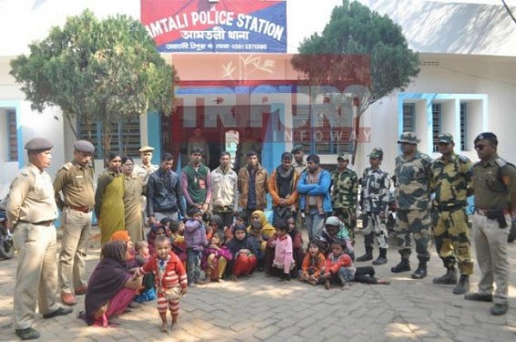 BSF hands over 31 Rohingya Muslims to Tripura Police